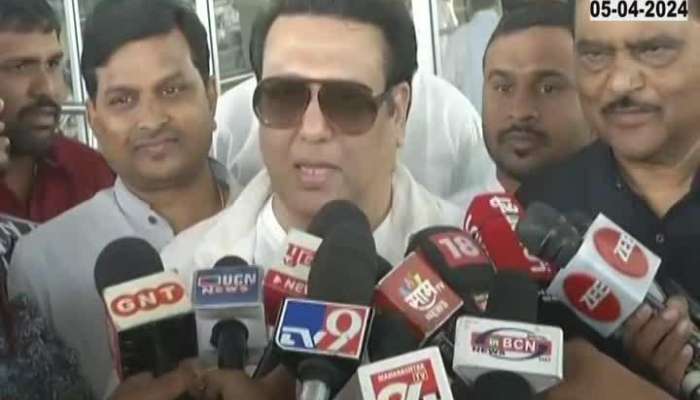 Actor Govinda at nagpru for Shiv Sena candidate campaigning