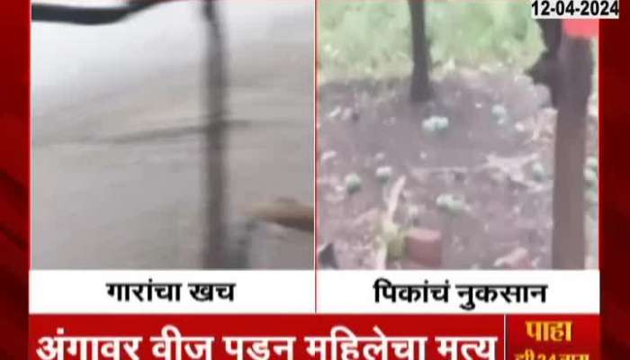 Parbhani Hailstorm Rainfall Damage Crops And Houses