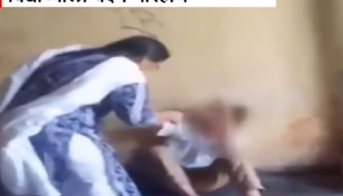शिक्षिकेकडून विद्यार्थ्याला जबर मारहाण, शिक्षणाच्या माहेरघरात धक्कादायक प्रकार 