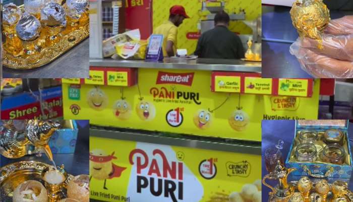 Panipuri Video: तुम्ही सोनं-चांदीची पाणीपुरी कधी खाल्ली का? व्हिडीओ होतोय व्हायरल