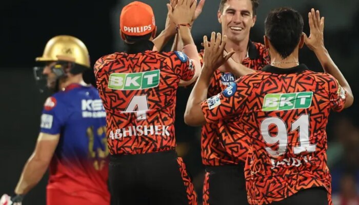 SRH vs RCB : हैदराबादच्या फलंदाजांकडून आरसीबीचा खात्मा, ऐतिहासिक सामन्यात सनरायझर्सचा 25 धावांनी विजय