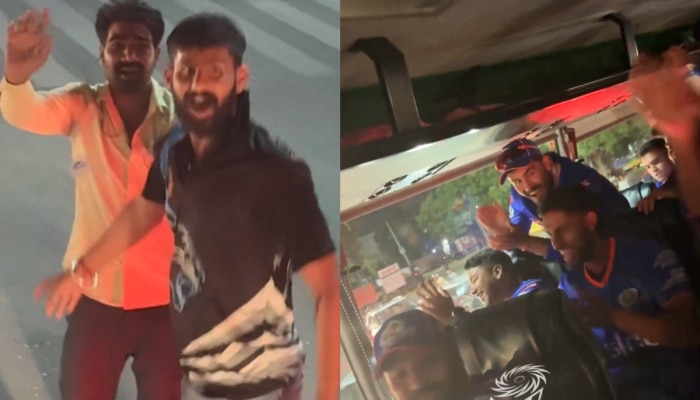 RR vs MI : मुंबई इंडियन्सची बस ट्रॅफिकमध्ये अडकली, मदतीला धावला सनीभाई अन्... पाहा Video