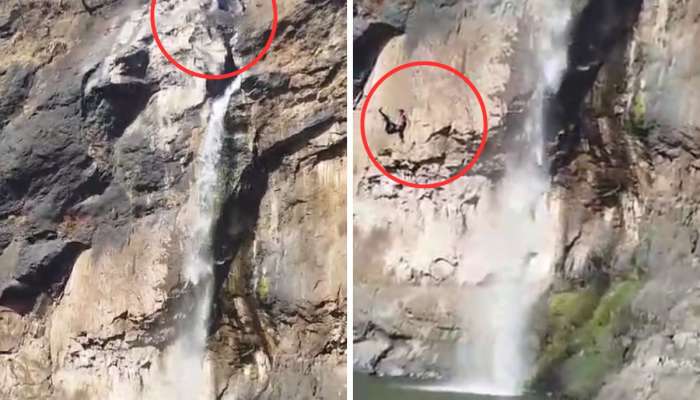 Video: दाभोसा धबधब्यावर स्टंटबाजी, 120 फुटावरुन दोन तरुणांची उडी, एकाचा मृत्यू