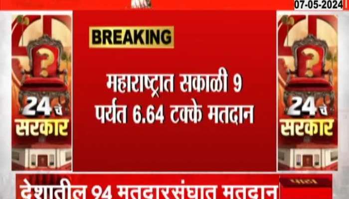 Maharashtra Lok Sabha | 6.64 percent polling till 9 am in the state; See how many votes in which constituency?