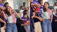 RCB VS RR सामना पहायला आलेली अनुष्का सोशलमीडियावर व्हायरल 
