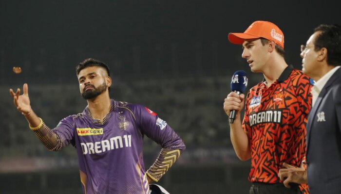 IPL 2024 Final : टॉस जिंकून हैदराबादचा फलंदाजी करण्याचा निर्णय; पाहा दोन्ही संघाची Playing XI