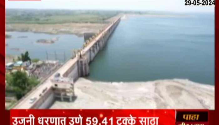 Ujjani Dam Drone Water Storage In drought situation 