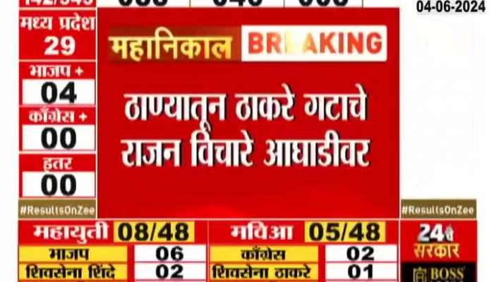 Lok Sabha Election Results. Thackeray group's Rajan Vikhe is leading from Thane