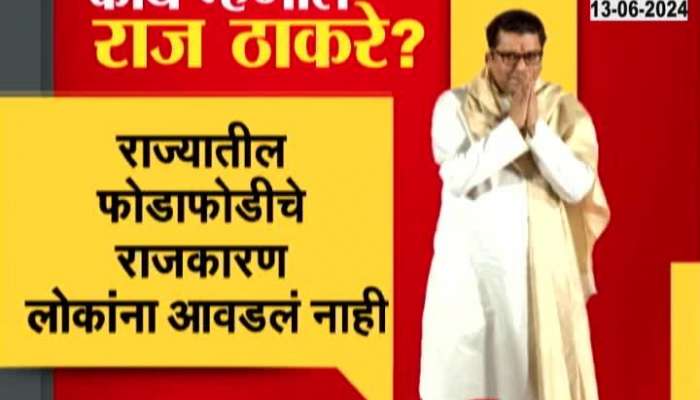 People didn't like the politics of violence in the state Raj Thackeray said