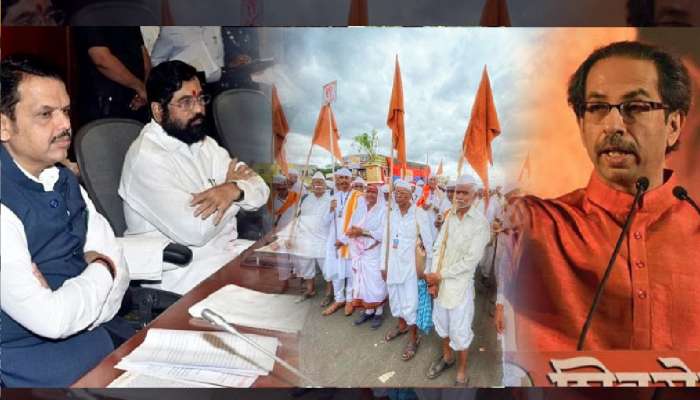 'वारकऱ्यांना विकत घेण्याचा डाव' म्हणत ठाकरे गटाचा शिंदे सरकारवर निशाणा; म्हणाले, 'खोके तुमचे..'