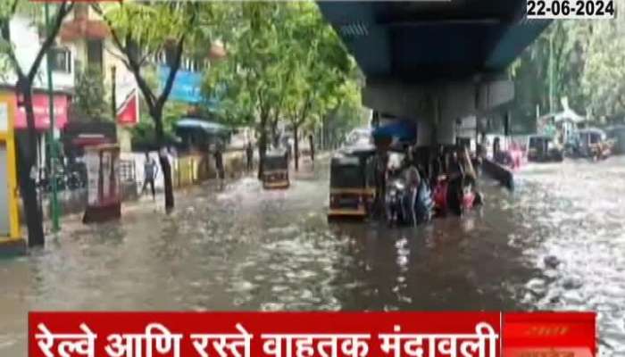 thane heavy rainfall effect on railway and haiway