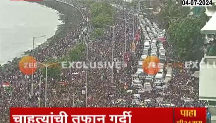 Mumbai : Marine drive crowd increse