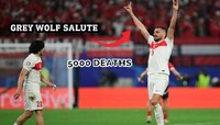 मैदानावरील Wolf Salute सेलिब्रेशन अन् 5000 जणांचा मृत्यू... नव्या वादाला फुटलं तोंड