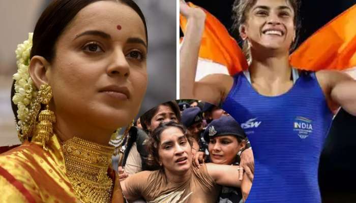 मोदींमुळेच विनेश फोगाट ऑलिम्पिकमधील गोल्ड मेडलच्या रेसमध्ये; कंगनाची इंस्टा स्टोरी चर्चेत; म्हणे, 'आंदोलनात तीने...'