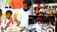 Photos: मुख्यमंत्र्यांनी आधी 'त्यांना' दम देऊन खाऊ घातलं नंतर बस Gift केली; कारण..