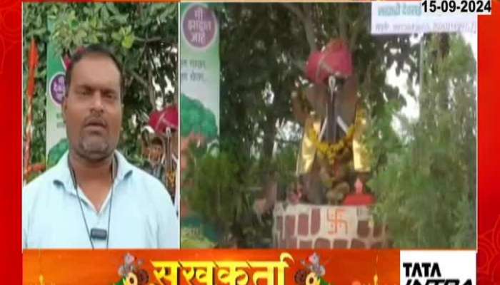 In Hingoli, an environmentalist youth created Coconut Bappa