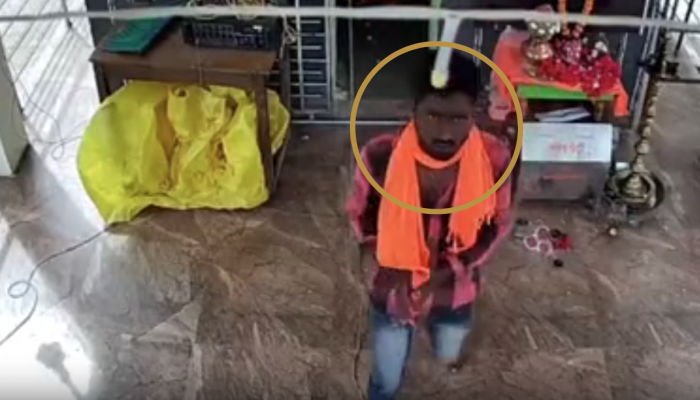 VIDEO: कोयते विकण्याच्या बहाण्याने आले, गणपती मंदिरात शिरले आणि...' ऐन उत्सवात धक्कादायक प्रकार 