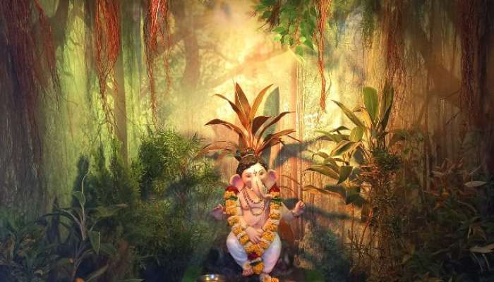 let's have a look at beautiful idols of bappa and decorations