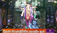 Ganesh Galli Visarjan 2024 : 'मुंबईचा राजा' विसर्जनासाठी मार्गस्थ
