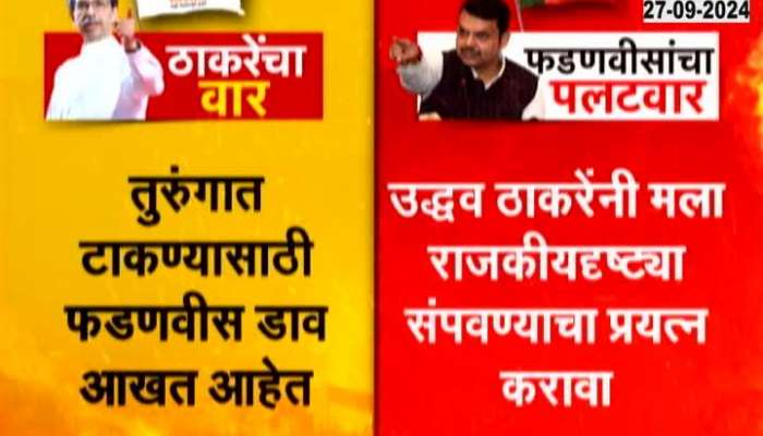 Thackeray VS Faanvis Maharashtra Politics