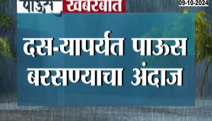 Mumbai Rain forecast till Dussehra Meteorological Department