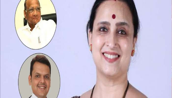 'दहा शरद पवार म्हणजे एक देवेंद्र फडणवीस', चित्रा वाघ यांनी सांगितला दोन नेतृत्वातील फरक