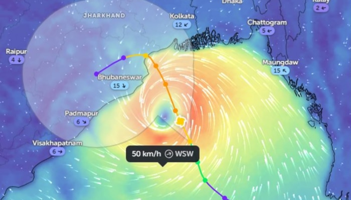 &#039;दाना&#039; चक्रीवादळाच्या रौद्र रुपामुळे 300 ट्रेन रद्द, विमानसेवा देखील प्रभावित 