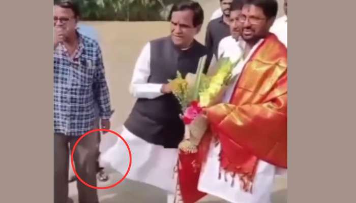 रावसाहेब दानवेंनी कार्यकर्त्याला लाथ मारली; 'तो'च म्हणतो 'साहेब मस्करी करत होते!'