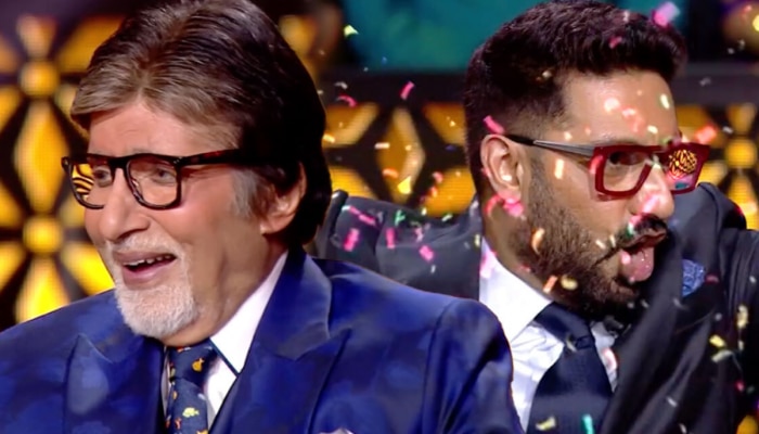 अभिषेक पोहोचला  &#039;kbc16&#039;च्या सेटवर, अमिताभ बच्चन बोलले- अभिषेकला बोलवून केली चूक...