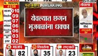 कणकवलीत दुसऱ्या फेरीत नितेश राणे आघाडीवर, येवल्यात छगन भुजबळांना धक्का 