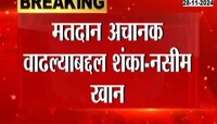 मतदान अचानक वाढल्याबद्दल नसीम खान यांनी उपस्थित केली शंका 