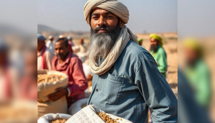 शेतकऱ्याचा पेहराव करून रांगेत थांबलेली ही व्यक्ती कोण? ओळख पटताच सर्वांनी ठोकला सलाम