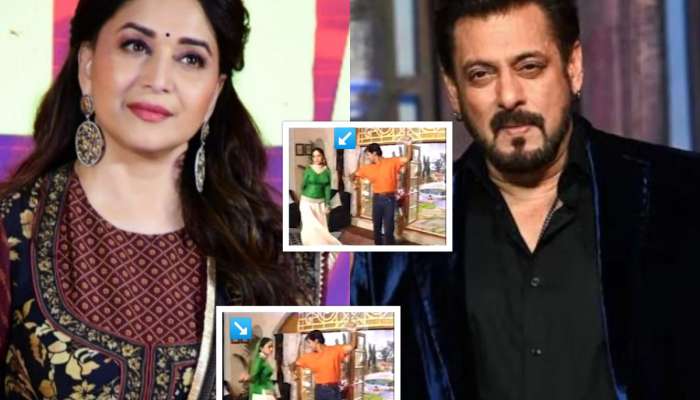 माधुरीने रागात सलमानचा हात झटकला? 'हम आपके है कौन' चित्रपटाचा BTS व्हिडीओ व्हायरल, लक्ष्याही होता हजर