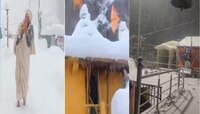 Video : क्षणात रक्त गोठवणाऱ्या बर्फात साधुंचा मंत्रमुग्ध करणारा शंखनाद