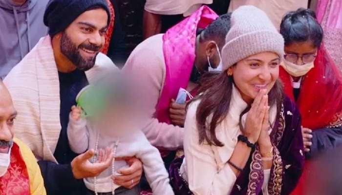 VIDEO: खराब फॉर्मशी संघर्ष करणारा विराट कोहली पोहोचला प्रेमानंद महाराजांच्या भेटीला; अनुष्काने मागितली 'ही' एक गोष्ट