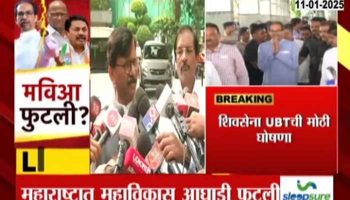 Political Leader Remarks On MP Sanjay Raut Controversial Announcement To Go Solo