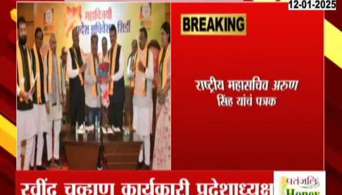 BJP MLA Ravindra Chavan Is New Maharashtra BJP Working Chief