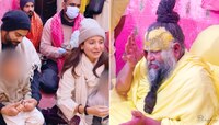 अनुष्का-विराटची भक्ती पाहून भावुक झाले प्रेमानंद महाराज, Video मध्ये दिसले अकाय आणि 