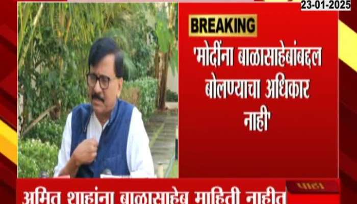 MP Sanjay Raut On Amit Shah And PM Modi Dont Have Rights to talk about balasaheb