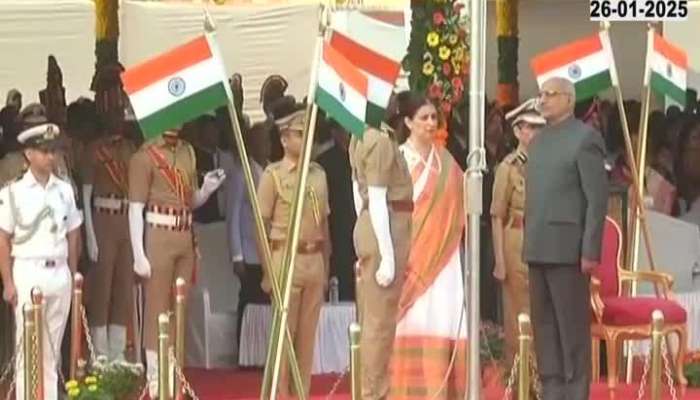 76th Republic Day Celebration Mumbai Governor CP Radhakrishnan Hoist Flag At Shivaji Park