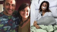 'ओठांना पट्टी, पायाला प्लास्टर.....' सलमान खानच्या बहिणीचा भीषण अपघात, रुग्णालयाच्या