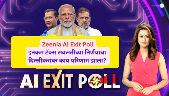 Zeenia AI Exit Poll: इनकम टॅक्स सवलतीच्या निर्णयाचा दिल्लीकरांवर काय परिणाम झाला? Zeenia ने दिलं उत्तर!