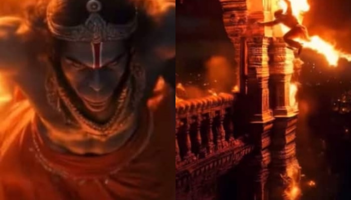 How Hanumant Destroy Ravan Lanka AI Photo