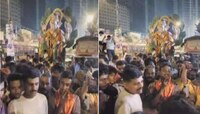 मुंबईत तलावात विसर्जनासाठी नेलेला गणपती पुन्हा मंडपात आणून ठेवावा लागाला