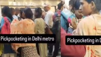 दिल्ली मेट्रोत ही महिला हातचलाखीनं चोरत होती सामान; कॅमेरात झालं रेकॉर्ड