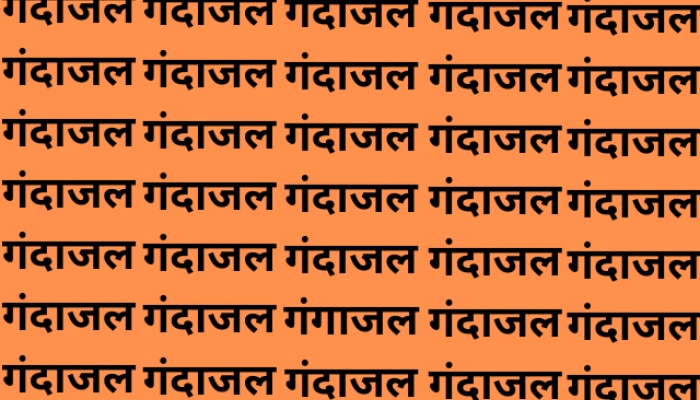 'गंगाजल' हा शब्द तुम्हाला दिसला का?