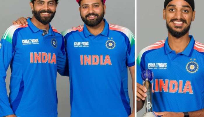 टीम इंडियाच्या जर्सीवर 'पाकिस्तान', चॅम्पियन्स ट्रॉफीपूर्वी रोहित शर्माच्या सेनेचा लूक तुम्ही पहिला का?