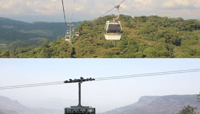 Matheran: नेरळ ते माथेरान... महाराष्ट्रात नविन रोपवे सेवा; डोंगर दऱ्यातुन पर्यटकांचा थरारक प्रवास