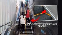 Escalators च्या दोन्ही बाजूला ब्रश का लावलेले असतात माहितेय का? चप्पल, बूट साफ करण्