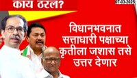 'सत्ताधारी पक्षाच्या कृतीला जशास तसं उत्तर द्या'- मविआच्या बैठकीत एकमतानं निर्णय 